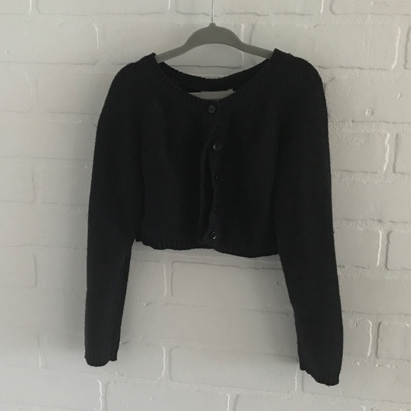 Old Navy Girl’s Cardigan Boleto black cropped Girl Size 4T - Picture 3 of 4